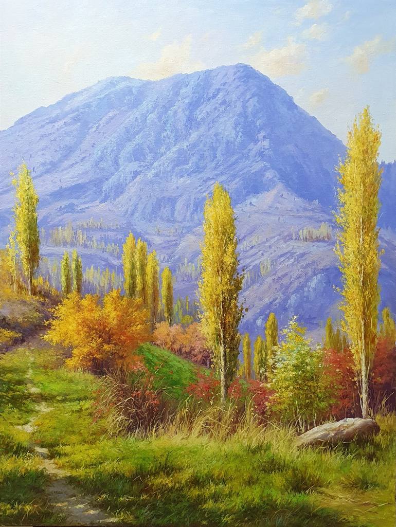 Original Landscape Painting by Olim Muhammadali