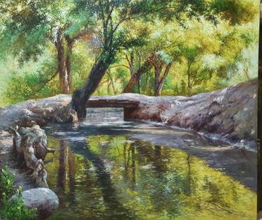 Original Realism Landscape Paintings by Olim Muhammadali