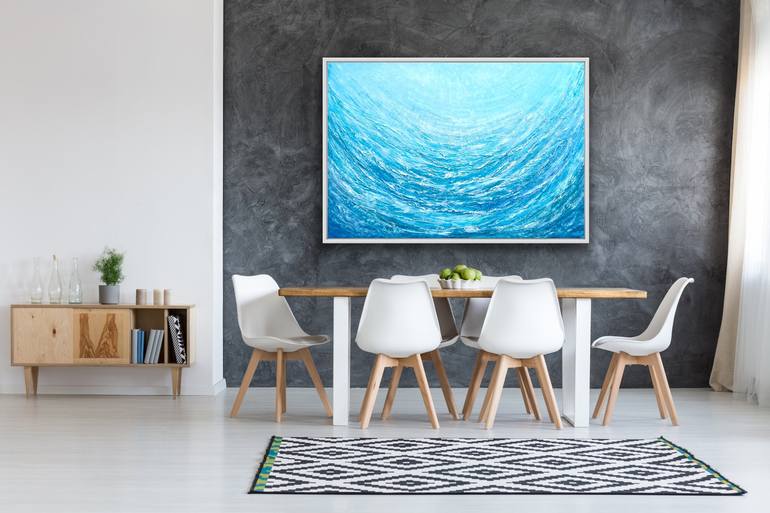 Original Fine Art Abstract Painting by Szilvia Vazquez