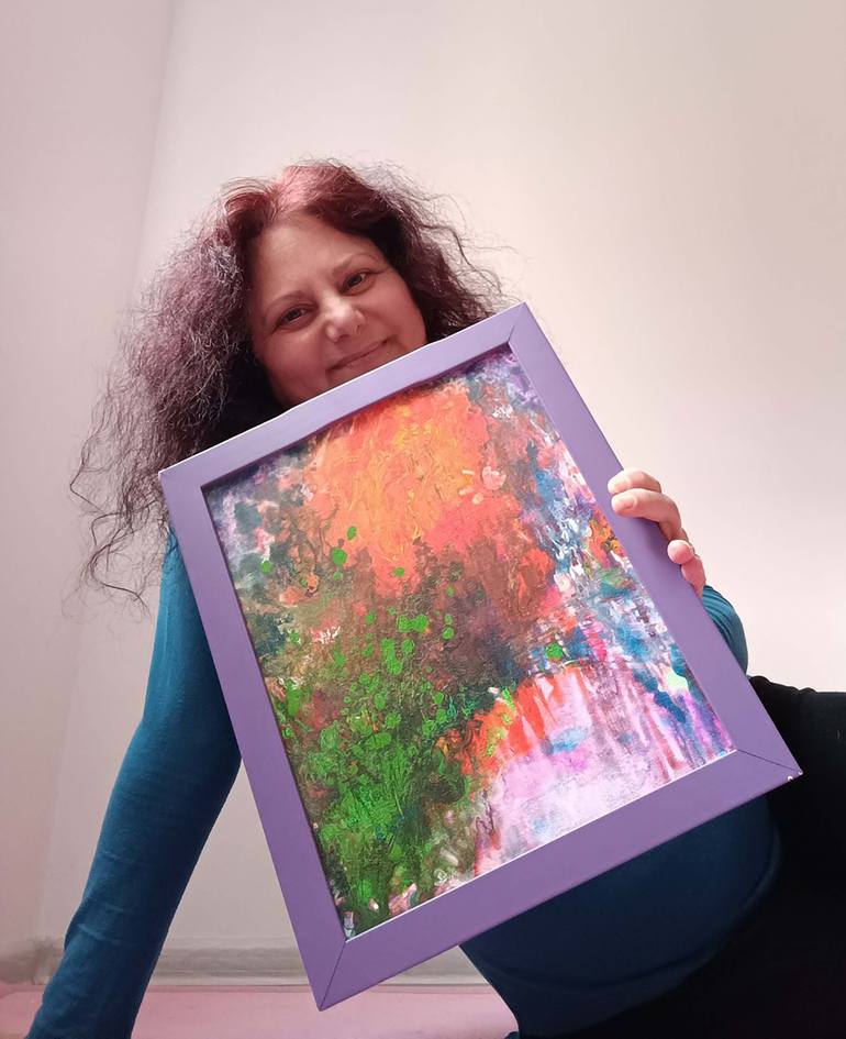 Original Contemporary Abstract Painting by Diana  Dimova-Traxi