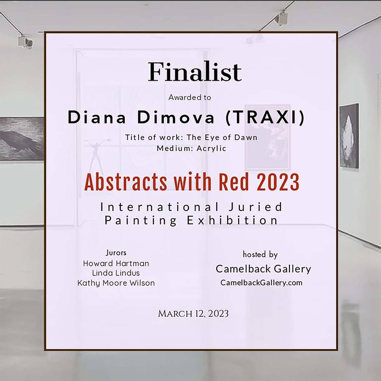 Original Contemporary Abstract Painting by Diana Dimova -TRAXI 