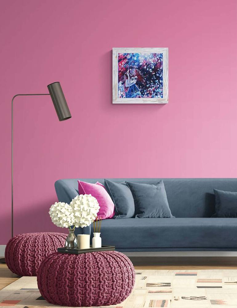 Original Contemporary Love Painting by Diana  Dimova-Traxi