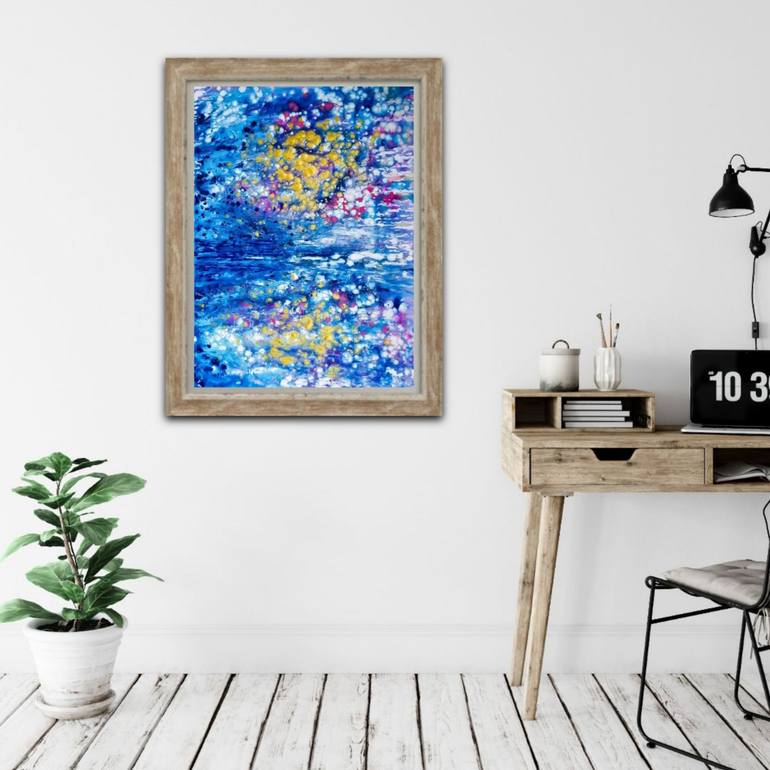 Original Abstract Landscape Painting by Diana  Dimova-TRAXI