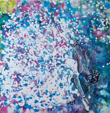 Original Abstract Expressionism Abstract Paintings by Diana  Dimova-Traxi