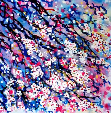 Original Abstract Nature Paintings by Diana Dimova-TRAXI