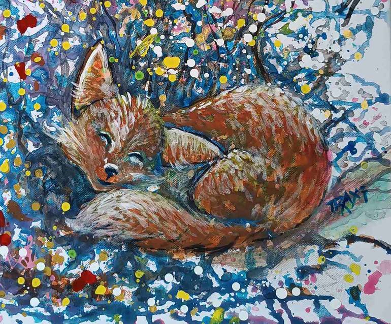 Original Abstract Animal Painting by Diana Dimova -TRAXI 