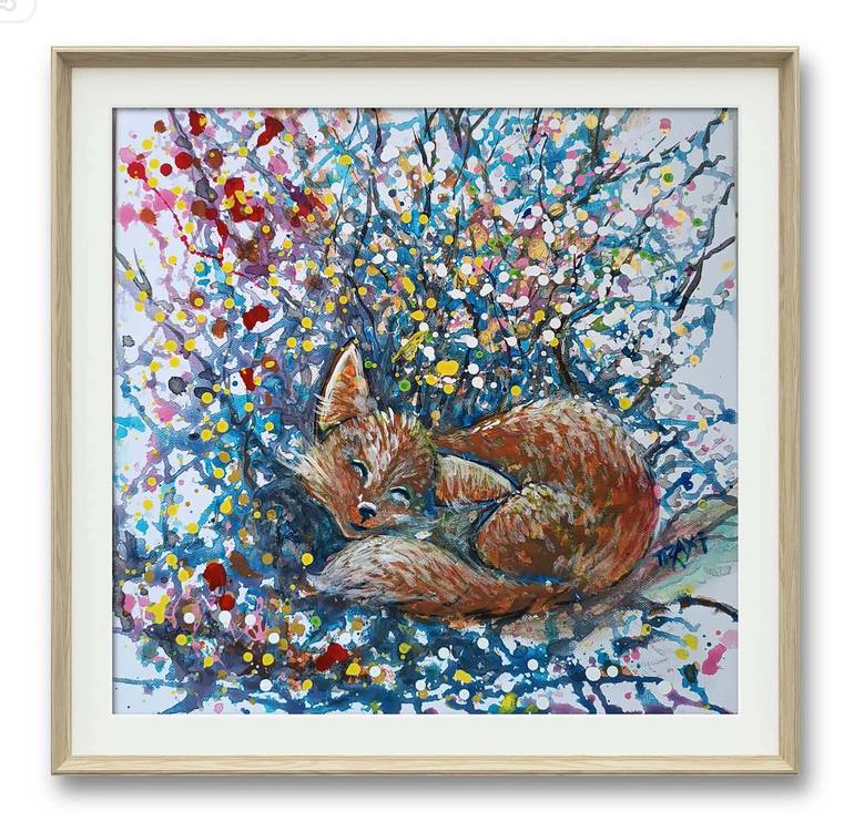 Original Abstract Animal Painting by Diana Dimova -TRAXI 