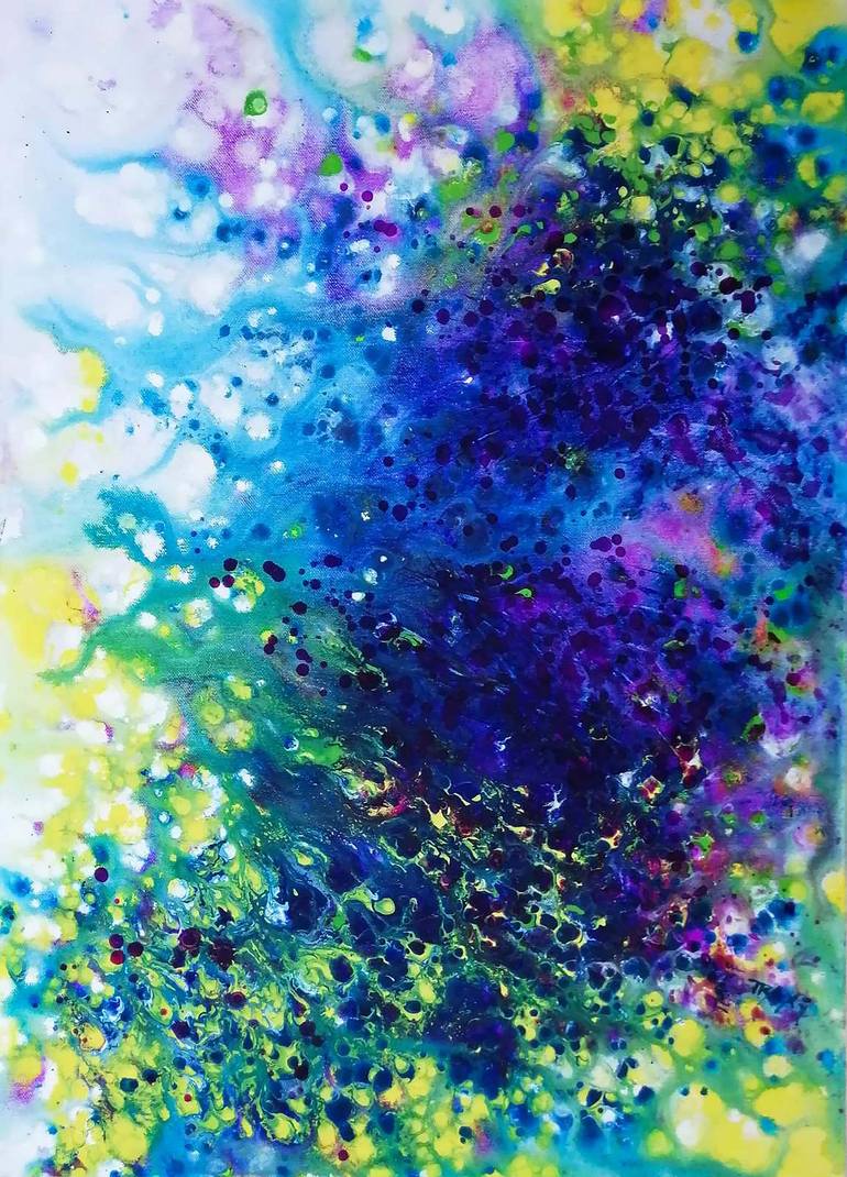 Print of Abstract Expressionism Floral Paintings by Diana  Dimova-Traxi