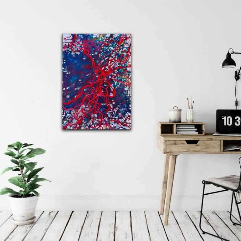 Original Abstract Painting by Diana Dimova -TRAXI 