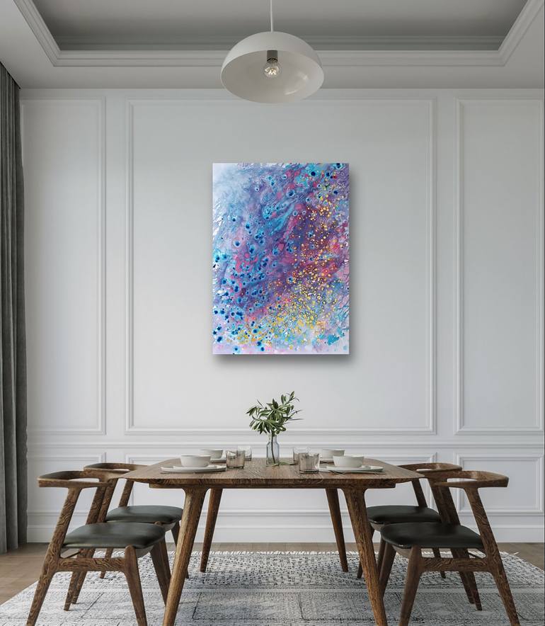 Original Abstract Expressionism Abstract Painting by Diana  Dimova-Traxi