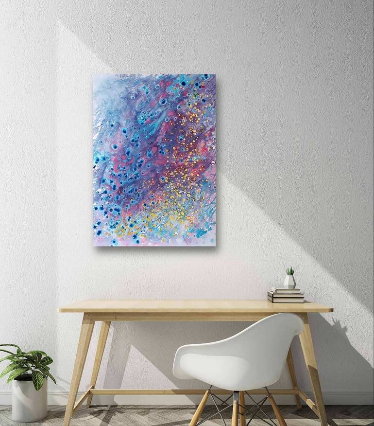 Original Abstract Expressionism Abstract Painting by Diana  Dimova-Traxi