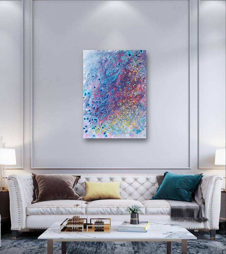 Original Abstract Expressionism Abstract Painting by Diana  Dimova-Traxi
