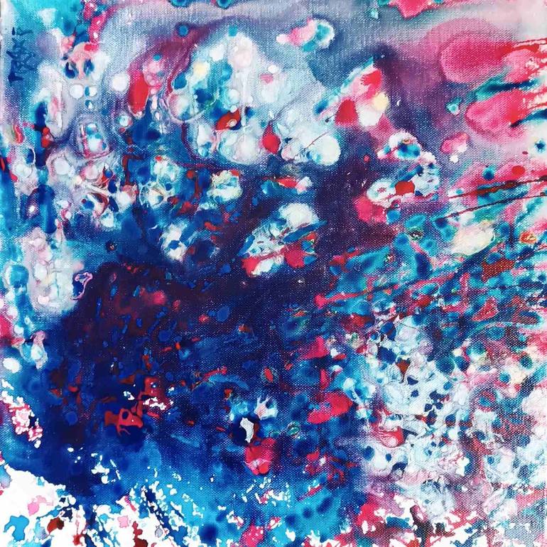 Original Abstract Expressionism Abstract Painting by Diana  Dimova-Traxi