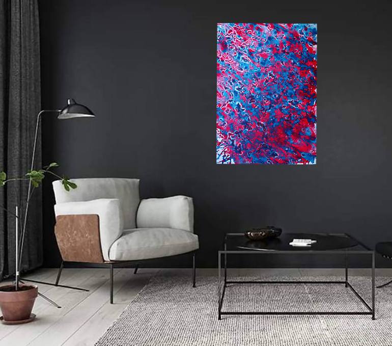Original Abstract Expressionism Abstract Painting by Diana  Dimova-Traxi