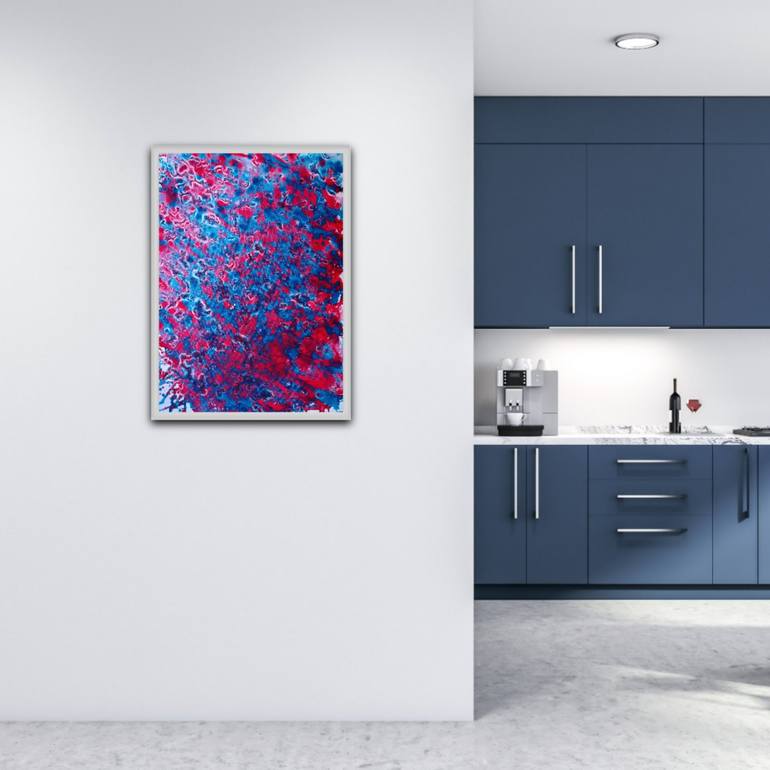 Original Abstract Expressionism Abstract Painting by Diana  Dimova-Traxi