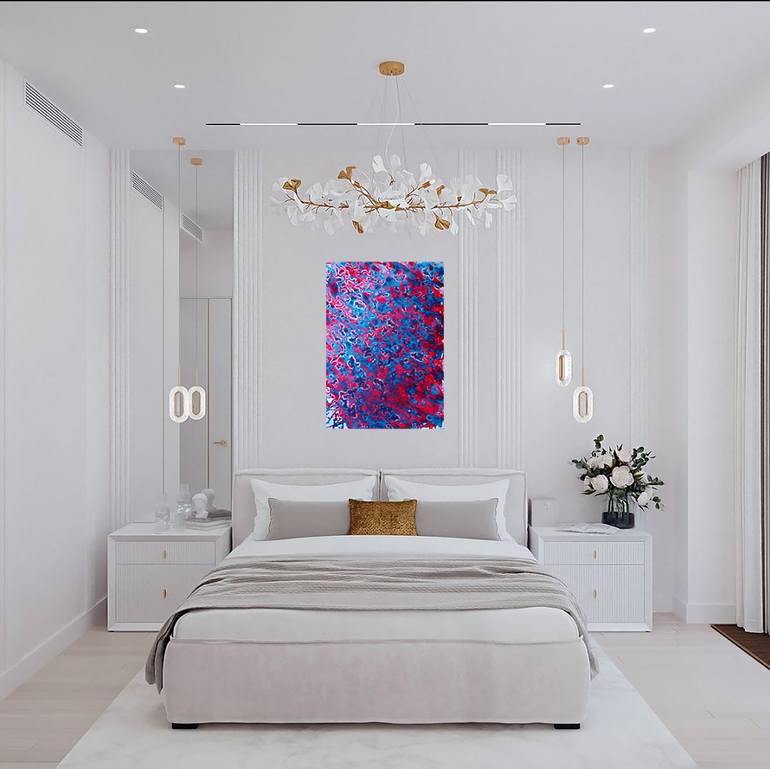 Original Abstract Expressionism Abstract Painting by Diana  Dimova-Traxi