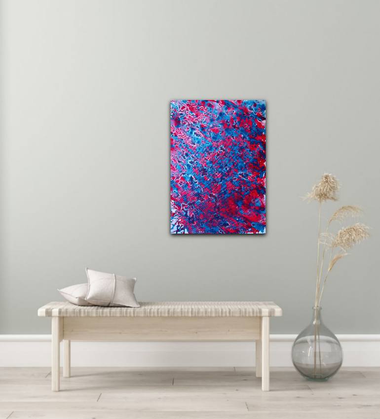 Original Abstract Expressionism Abstract Painting by Diana  Dimova-Traxi