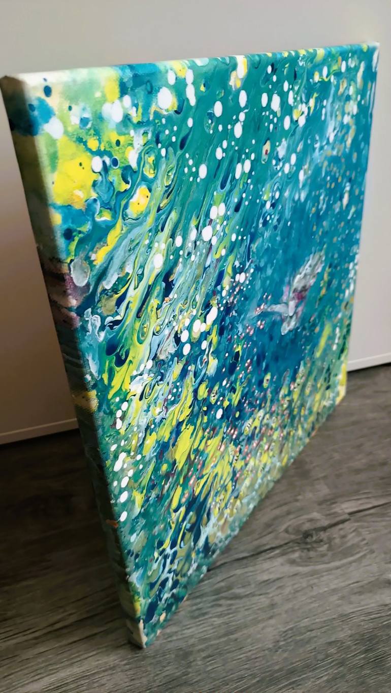 Original Abstract Seascape Painting by Diana  Dimova-Traxi