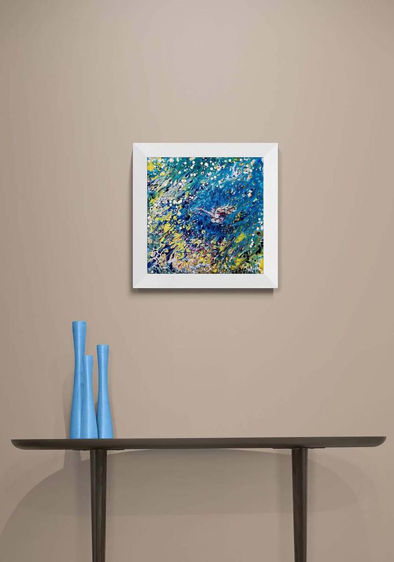 Original Abstract Seascape Painting by Diana  Dimova-Traxi