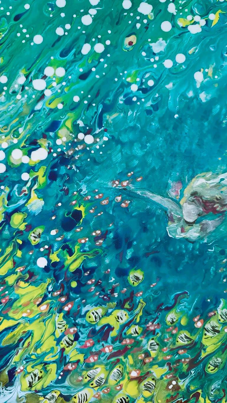 Original Abstract Seascape Painting by Diana  Dimova-Traxi