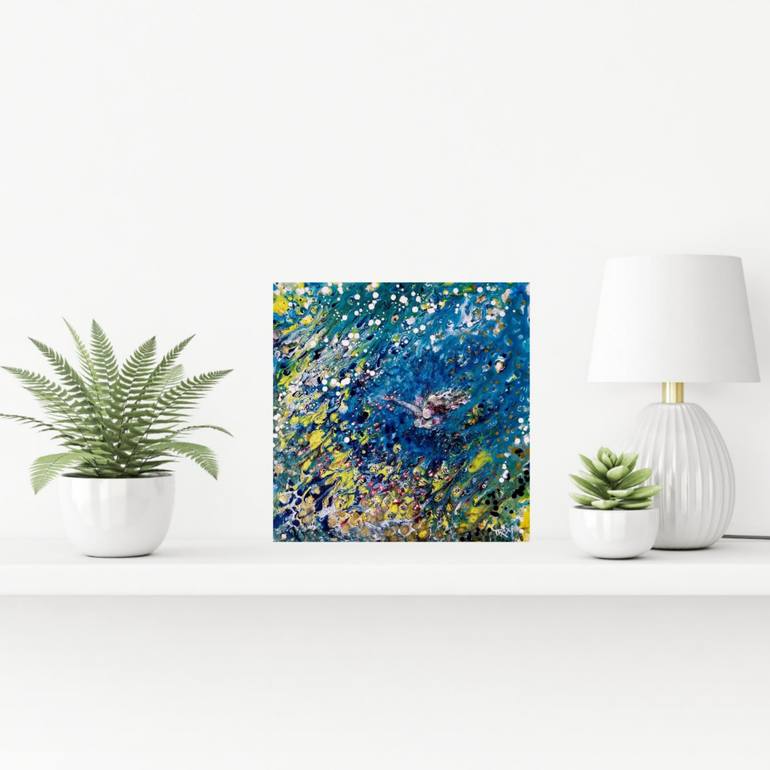 Original Abstract Seascape Painting by Diana  Dimova-Traxi