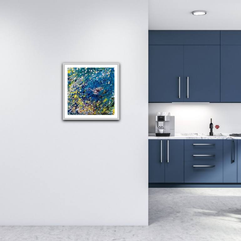 Original Abstract Seascape Painting by Diana  Dimova-Traxi