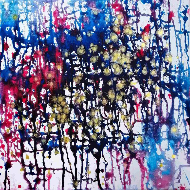 Original Abstract Expressionism Abstract Painting by Diana  Dimova-TRAXI