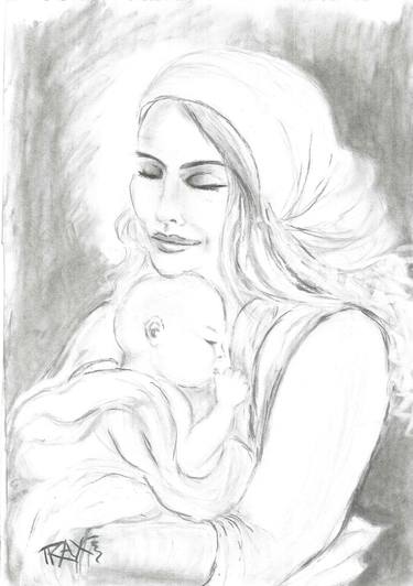 Original Figurative Women Drawings by Diana  Dimova-TRAXI