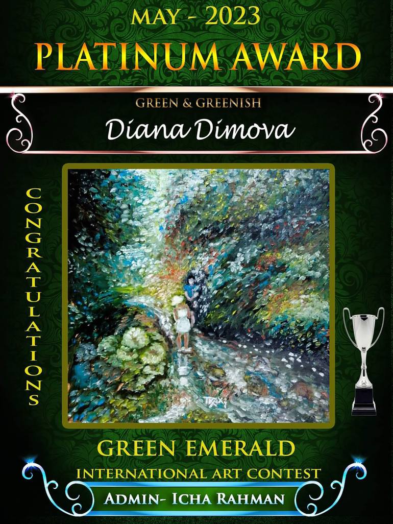 Original Impressionism Landscape Painting by Diana  Dimova-Traxi