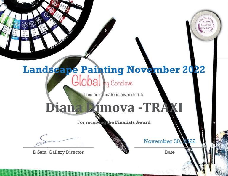Original Impressionism Landscape Painting by Diana  Dimova-Traxi