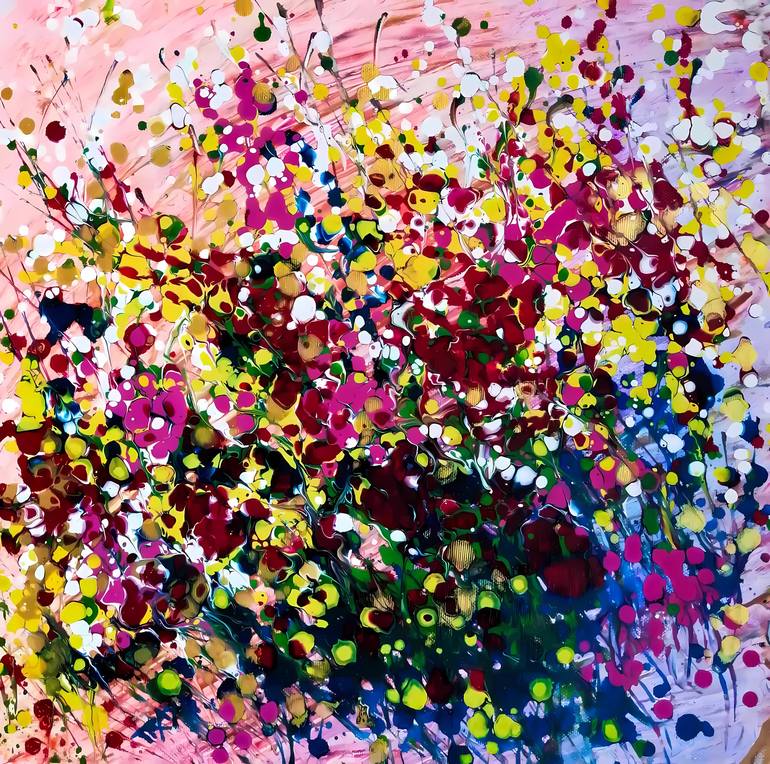 Print of Abstract Expressionism Abstract Paintings by Diana  Dimova-Traxi
