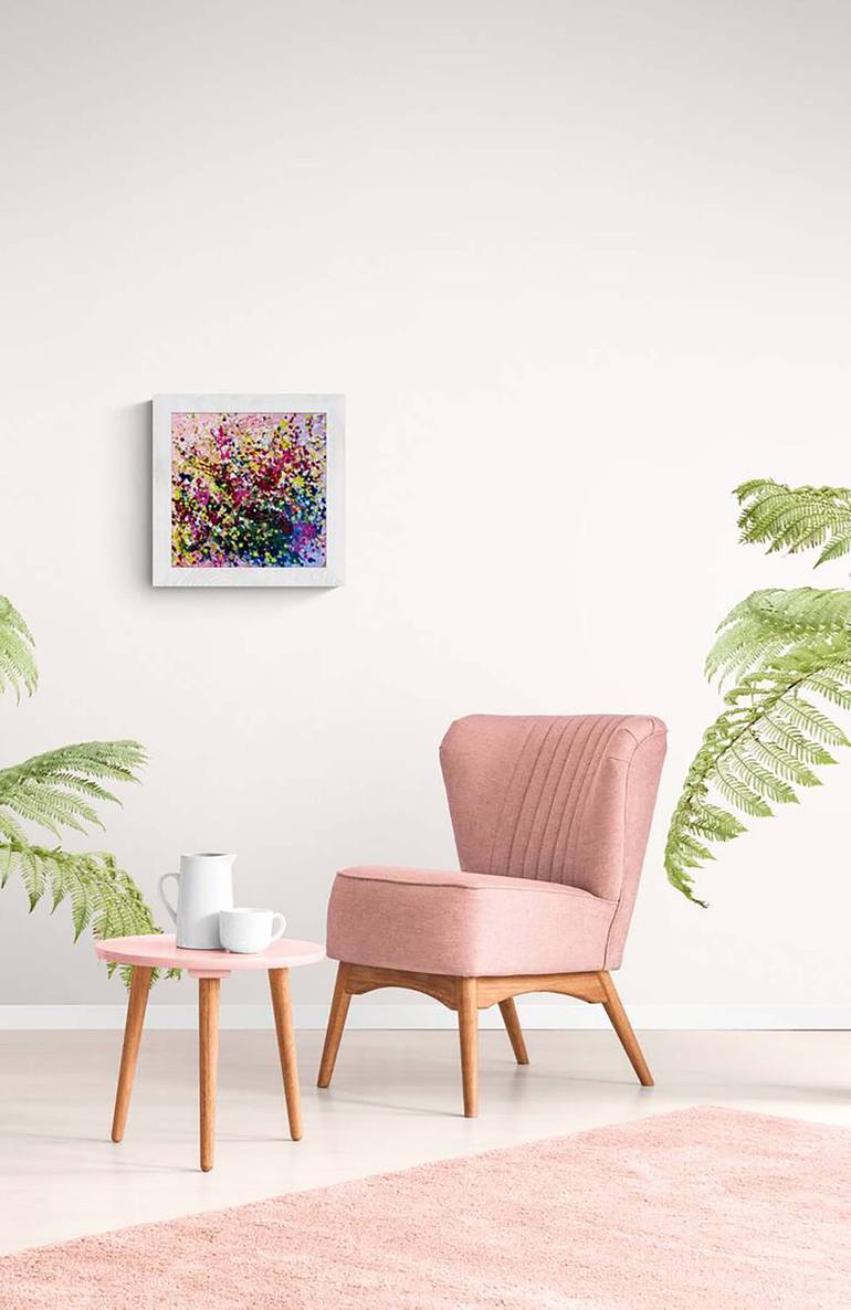 Original Abstract Expressionism Abstract Painting by Diana  Dimova-Traxi