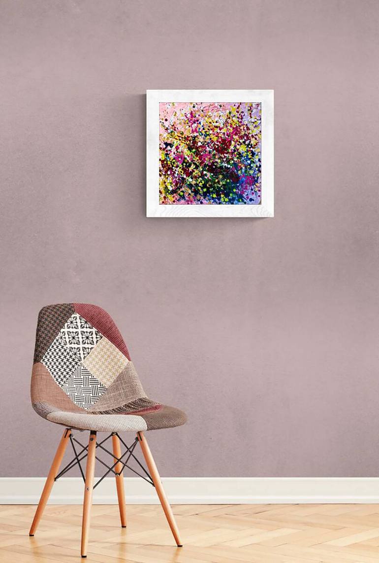 Original Abstract Expressionism Abstract Painting by Diana  Dimova-Traxi