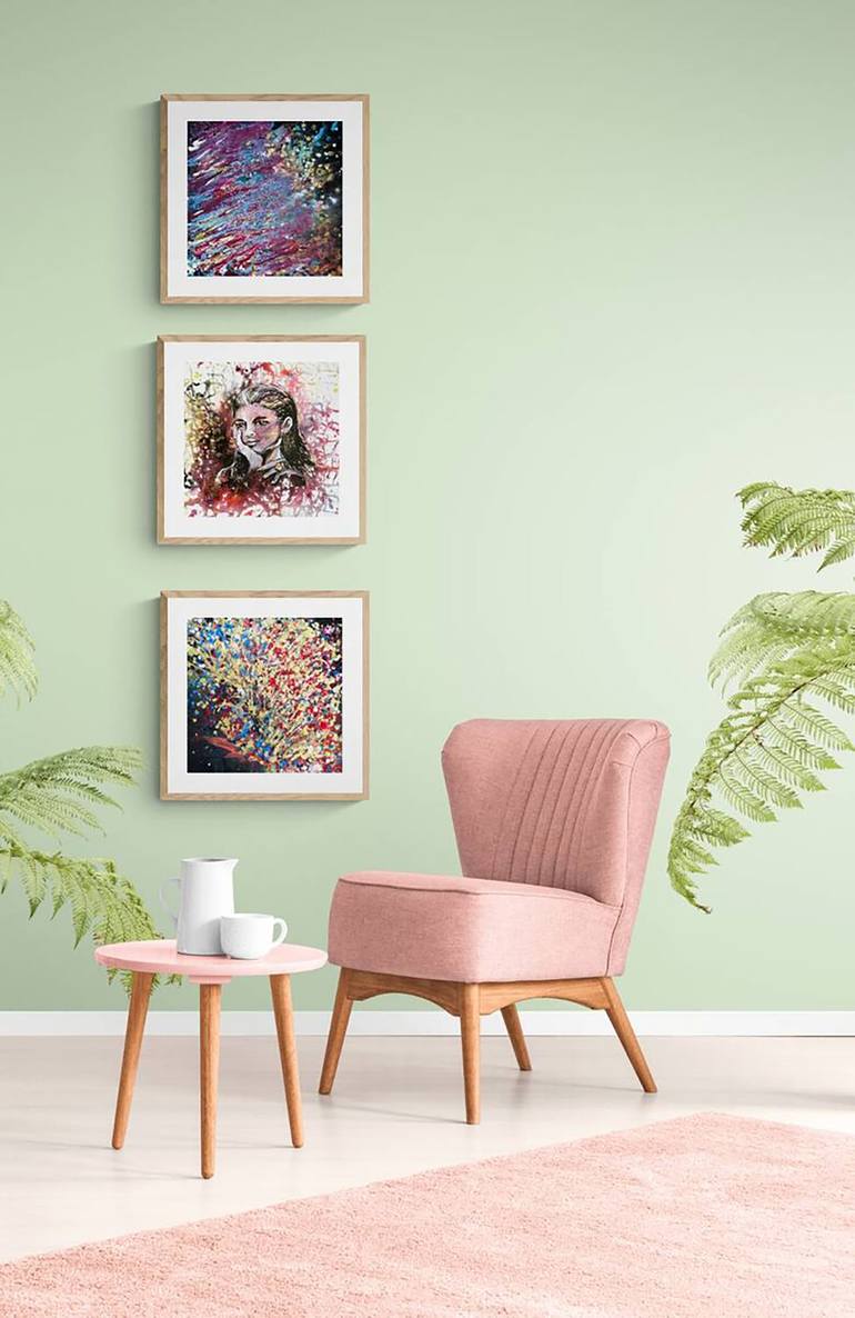 Original Abstract Expressionism Abstract Painting by Diana  Dimova-Traxi