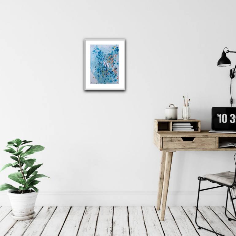 Original Abstract Expressionism Abstract Painting by Diana  Dimova-Traxi