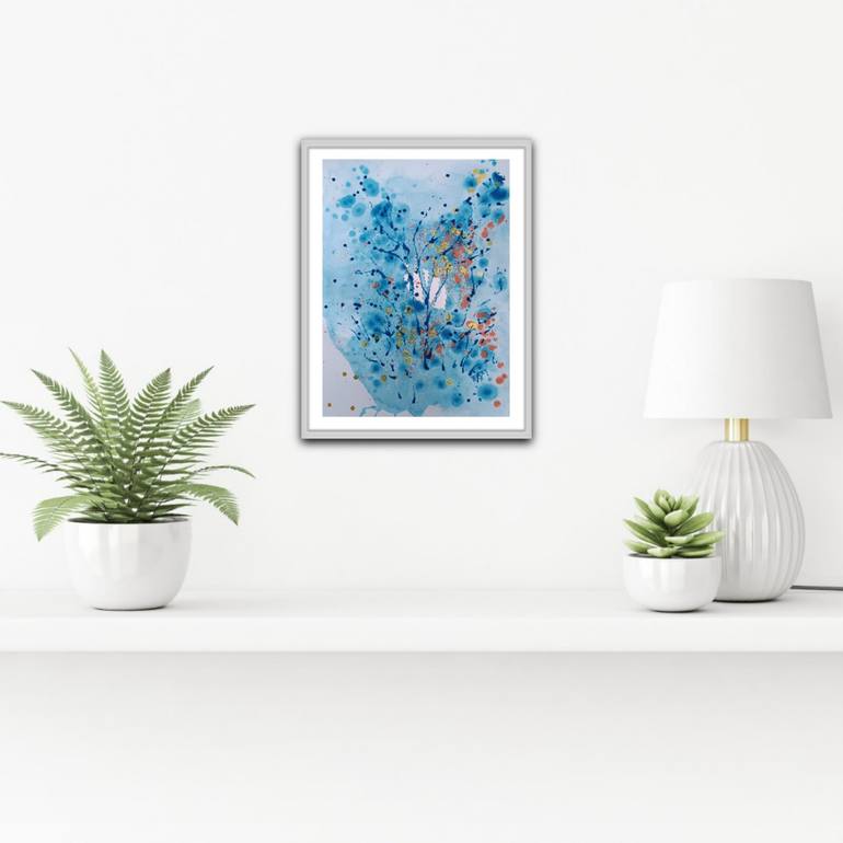 Original Abstract Expressionism Abstract Painting by Diana  Dimova-Traxi