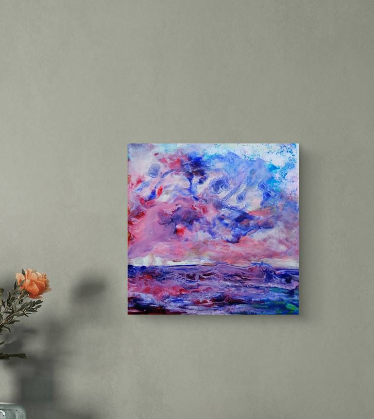 Original Contemporary Seascape Painting by Diana  Dimova-Traxi