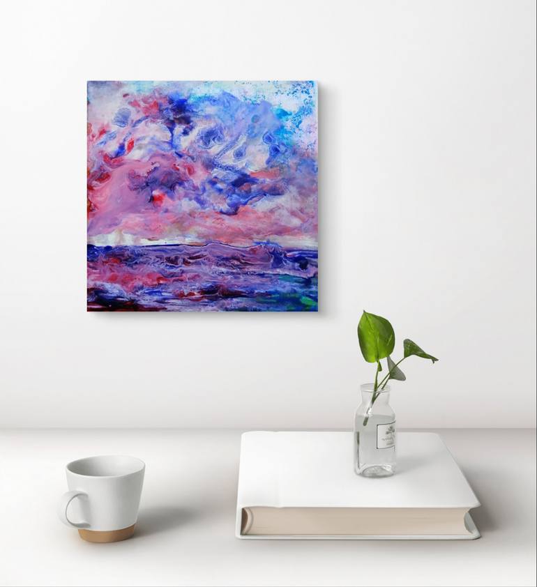Original Contemporary Seascape Painting by Diana  Dimova-Traxi