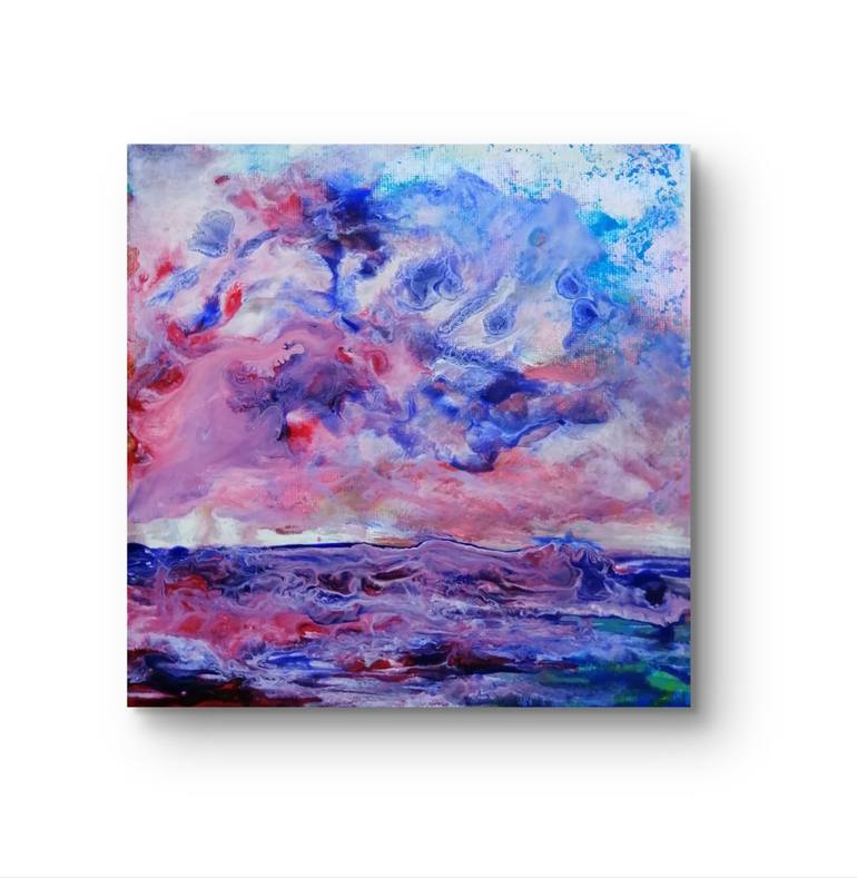 Original Contemporary Seascape Painting by Diana  Dimova-Traxi