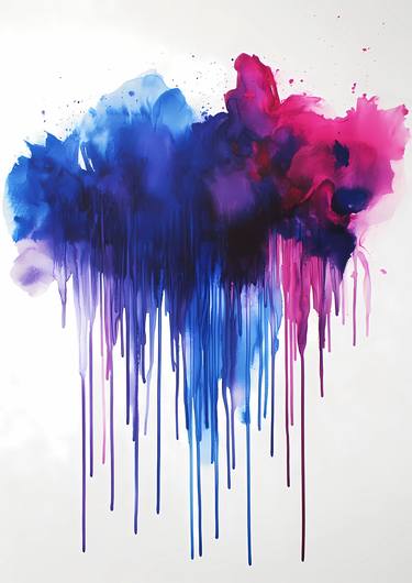 Original Abstract Expressionism Abstract Digital by Diana  Dimova-Traxi