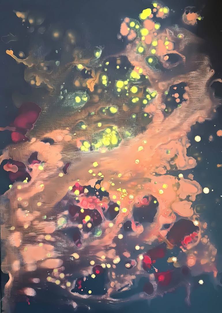 Print of Abstract Expressionism Abstract Paintings by Diana Dimova-Traxi