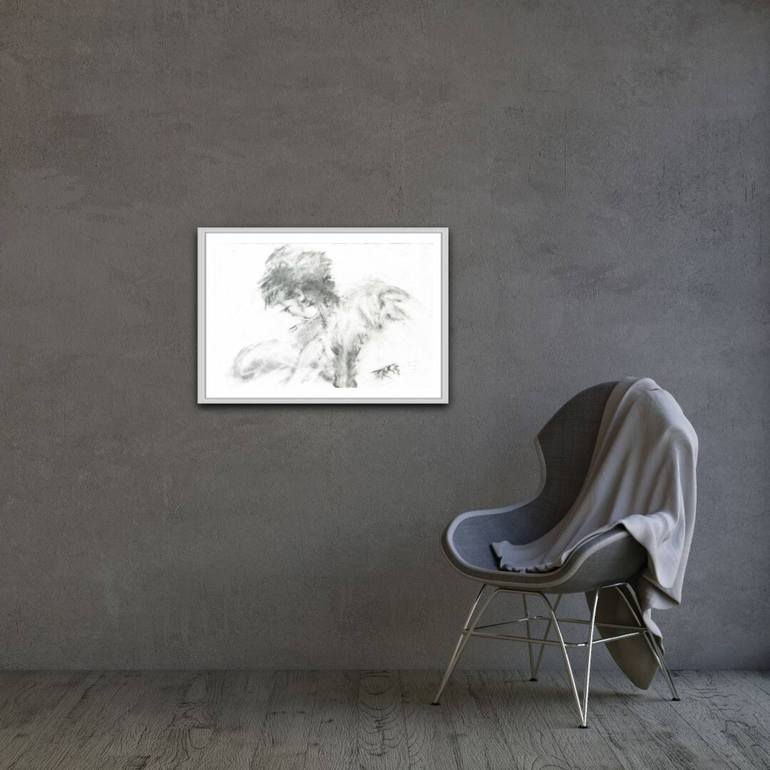 Original Contemporary Women Drawing by Diana  Dimova-Traxi