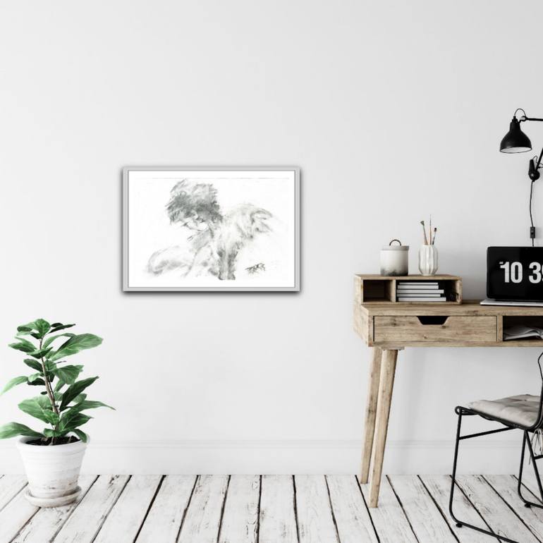 Original Contemporary Women Drawing by Diana  Dimova-Traxi