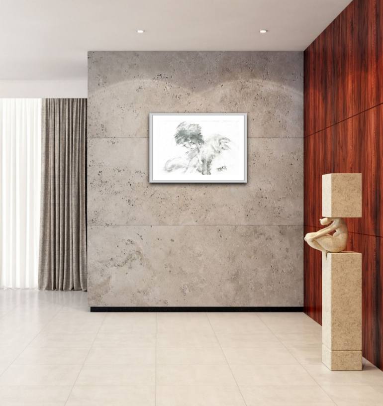 Original Contemporary Women Drawing by Diana  Dimova-Traxi