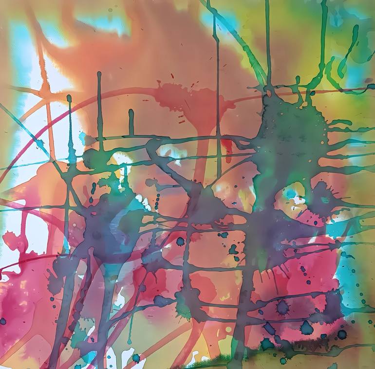 Print of Abstract Expressionism Abstract Paintings by Diana Dimova-Traxi