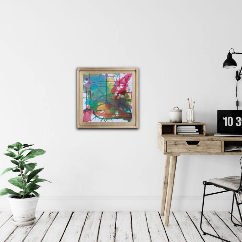 Original Abstract Expressionism Abstract Painting by Diana  Dimova-Traxi