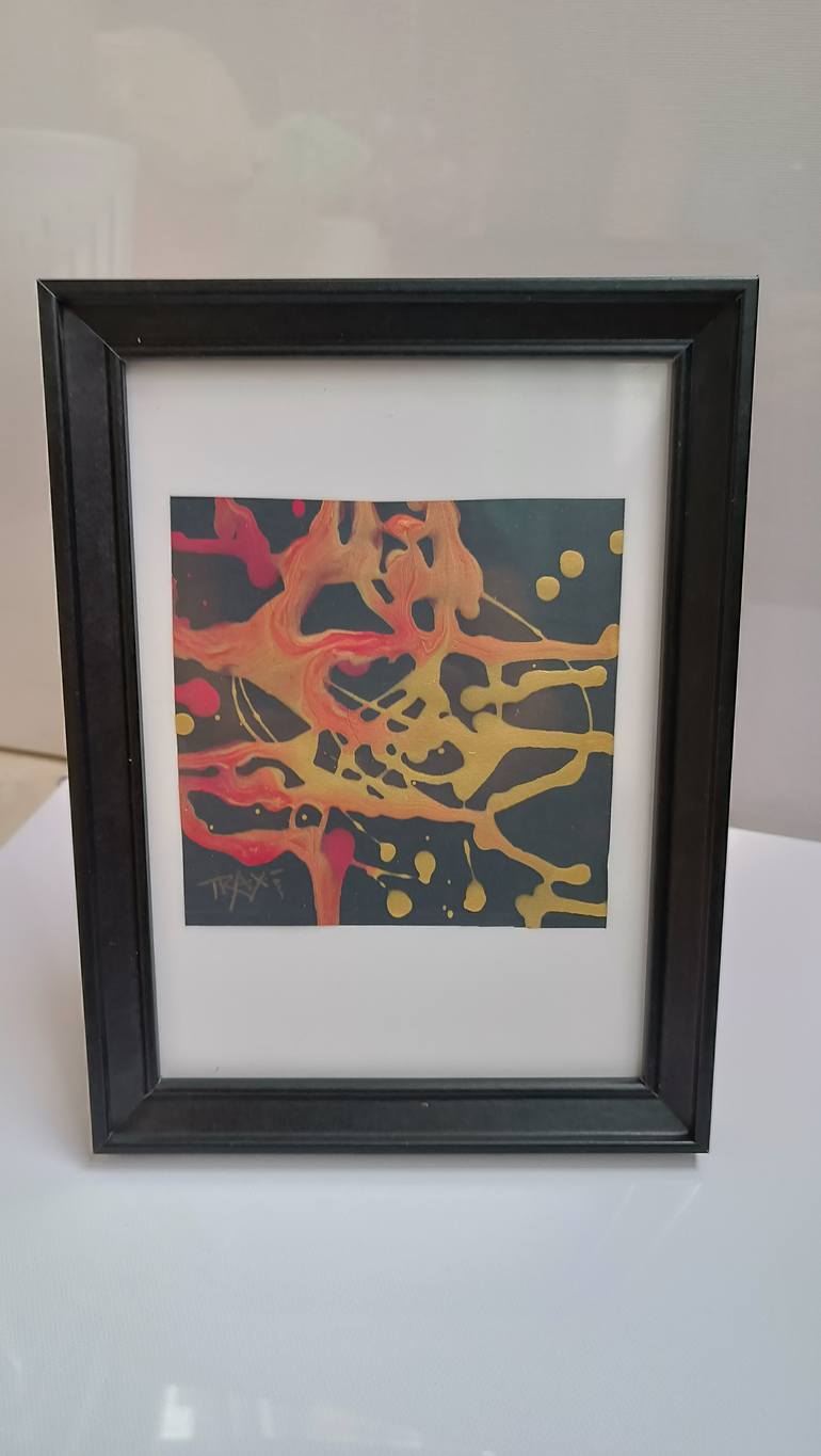 Original Abstract Expressionism Abstract Painting by Diana  Dimova-Traxi