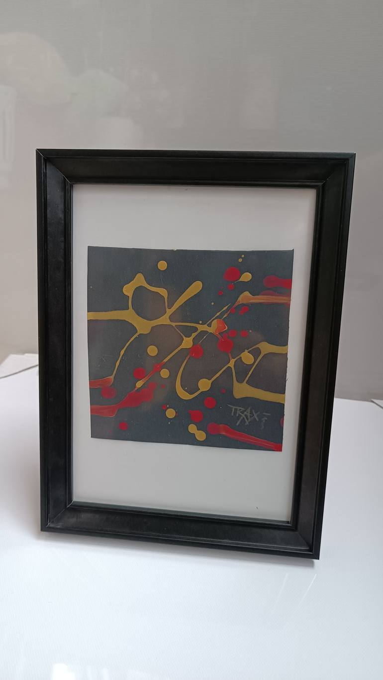 Original Abstract Expressionism Abstract Painting by Diana  Dimova-Traxi