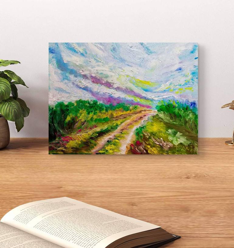 Original Fine Art Landscape Painting by Diana Dimova -TRAXI 