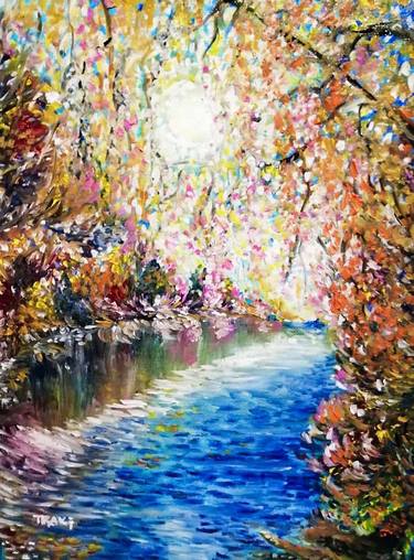 Print of Impressionism Landscape Paintings by Diana Dimova -TRAXI